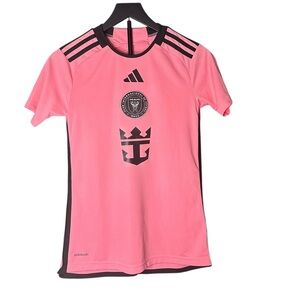 Adidas  Inter Miami Messi #10 Pink Jersey Youth XS NWOT